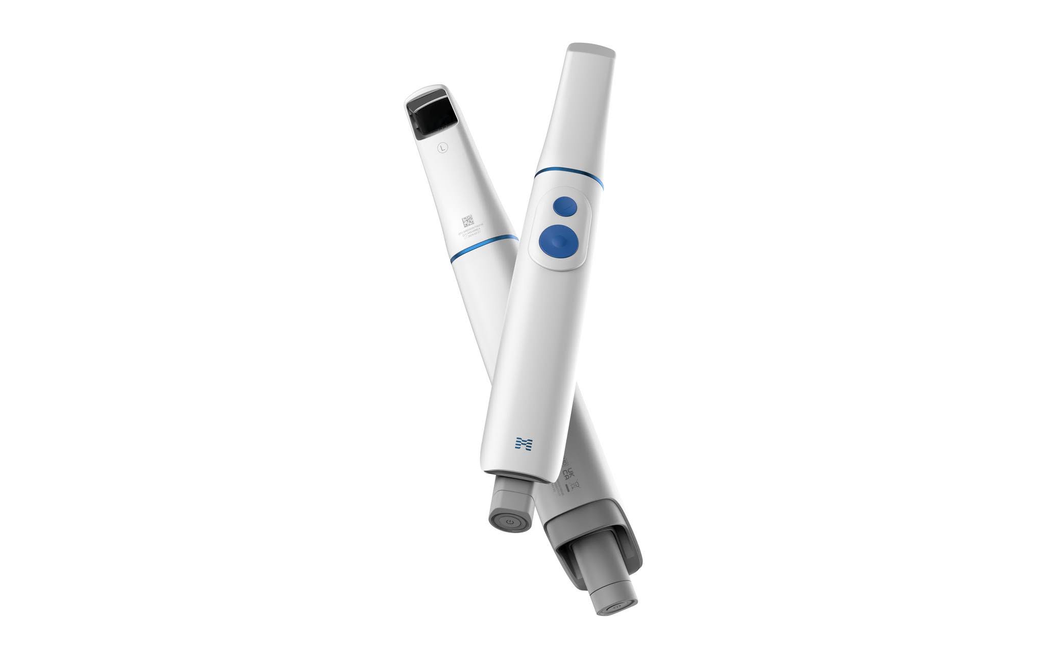 Medit i900 Mobility — front and back view of the wireless scanner